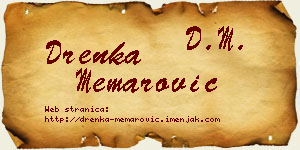 Drenka Memarović vizit kartica